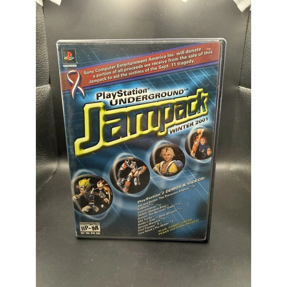Sony PlayStation Underground Jampack Winter 2001 PS2 Demo Manual NTSC-U/C